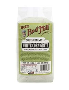 Bob's Red Mill zCg R[ Obc/|^A24 IXA1 pbN Bob's Red Mill White Corn Grits/Polenta, 24 Ounce, Pack of 1