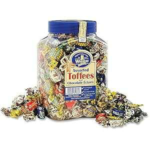 Office Snax OFX94054 EH[J[Y A\[g C gtB[Aĕ\ȃLfB[ ^uA2.75 |h̃^u Office Snax OFX94054 Walker's Assorted Royal Toffees, Reclosable Candy Tub, 2.75-Pound Tub