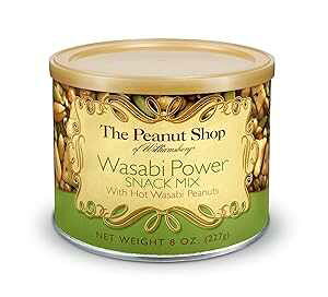 The Peanut Shop of Williamsburg 킳уp[XibN~bNXA8IX The Peanut Shop of Williamsburg Wasabi Power Snack Mix, 8-Ounce Tin