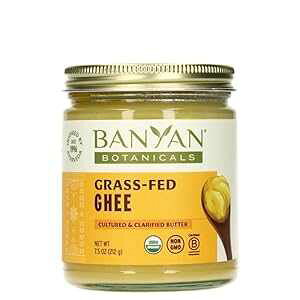 Banyan Botanicals Grass-Fed Ghee Original Cultured Organic Ghee (Clarified Butter) Tasty Oil & Butter Alternative for Cooking & Baking 7.5 oz Non-GMO Gluten Free Vegetarian
