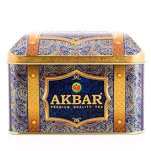 ANo eB[ O Mtg uL 250g IGg ~Xe[ Akbar Tea Gourmet Gift Tin Box 250 G Orient Mystery