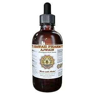 Ajwain t̃GLXAI[KjbN Ajwain (Trachyspermum Ammi) q`LTvg 2 IX HawaiiPharm Ajwain Liquid Extract, Organic Ajwain (Trachyspermum Ammi) Seeds Tincture Supplement 2 oz