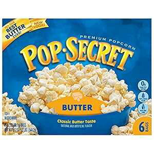 |bvV[Nbg dqW|bvR[ o^[ 6 (6pbN) Pop Secret Microwave Popcorn, Butter, 6 Count (Pack of 6)