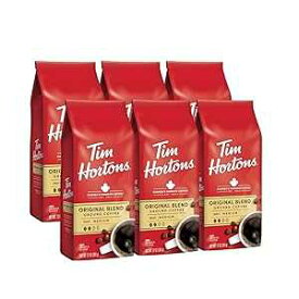 12 Ounce (Pack of 6), Medium Roast, Tim Hortons Original Blend, Medium Roast Ground Coffee, Perfectly Balanced, Always Smooth, Made with 100% Arabica Beans, 12 Ounce (Pack of 6)