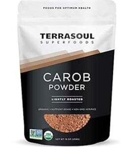 Terrasoul Superfoods I[KjbN Lu pE_[A1 |h - RRApE_[̑֕i H@ۂLx Terrasoul Superfoods Organic Carob Powder, 1 Lb - Cocoa Powder Alternative High in Fiber