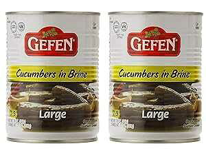 Gefen�A�傫�ȃL���E���̉��Ђ��A19�I���X�i2�p�b�N�j Gefen, Large Pickled Cucumber in Brine, 19oz (2 Pack)
