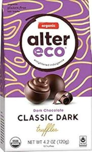 I[KjbNgt _[N`R[g 4.20IX (8) Alter Eco Organic Black Truffles Dark Chocolate 4.20 Ounces (Case of 8)