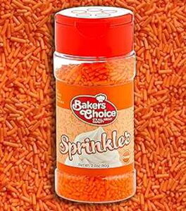 Bakers Choice x[LOpIWXvN - ACXN[gbsOpW~[YXvN - isgpAR[V[ 2.8 IX Baker's Choice Bakers Choice Orange Sprinkles for Baking - Jimmies S
