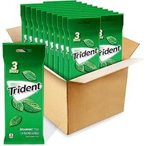 gCfg VK[t[KAXyA~gA20  Mondelez Global Trident Sugar Free Gum, Spearmint, 20 Count