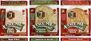 I[ LVJ geB[ 3 pbN oGeB (@ہAق񑐂ƃn[uAg}goW) Ole Mexican Foods, INC Ole Mexican Tortilla 3 Pack Variety (High Fiber, Spinach & Herb, Tomato Basil)