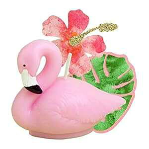 Amosfun 3 t~SLhap[eB[P[Lgbp[xr[V[gsJnCAAEe[}p[eB[pi Amosfun 3PCS Flamingo Candle Birthday Party Cake Topper Weeding Baby Sh