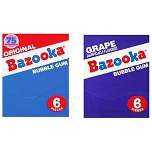 oY[J ouK ʕ sN `[CK IWi t[o[ - 6 s[X ~jEHbg pbN (12 pbN) - q̊ŷȂ̃LfB Bazooka Bubble Gum Individual