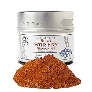 Gustus Vitae - XpCV[uߕp - `qg݊ - C - {̐ElɂOXpCXuh - ʂ Gustus Vitae - Spicy Stir Fry Seasoning - Non GMO - Magnetic Tin - Authentic Arti