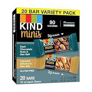 KIND Bar MiniA_[N`R[gibcV[\g/LA[hV[\gAoGeBpbNAOet[A100J[AᓜA80 KIND Bar Minis, Dark Chocolate Nuts & Sea Salt / C