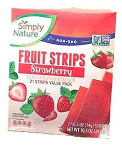 Simply Nature `qg݊t[c Xgbv - C`S Simply Nature Non GMO Fruit Strips - Strawberry