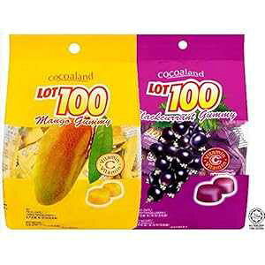 bg 100 O~ ݉̂LfB[ }S[ JVX n[ XibN XC[c }[VA 150g (5.29oz) (}S[) Lot 100 Gummy Chewy Candy Mango Blackcurrant Flavour Halal Snack Sweets Malaysia 1
