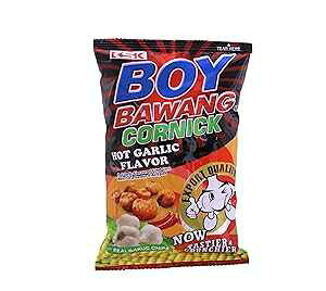 Boy Bawang Cornick Hot Garlic Flavored Fried Corn, 100g/3.5 oz. Bag {Imported from Canada