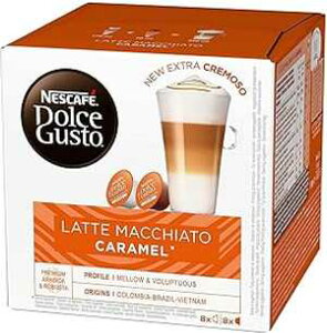 NESCAFE? DOLCE GUSTO Dolce Gusto Latte Macchiato Caramelo, 3 x 8 servings, coffee