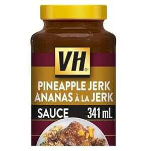 VH �p�C�i�b�v�� �W���[�N �\�[�X�A341 mL/11.5 �I���X�A�r�A{�J�i�_����A��} VH Pineapple Jerk Sauce, 341mL/11.5oz, Jar, {Imported from Canada}