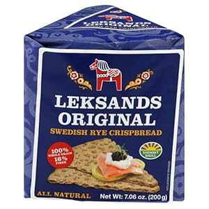 Leksands Original Swedish Rye Crispbread - Wedge, 7.06-Ounce Packages ( pack of 6)
