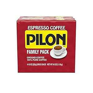 JtF s t@~[ pbN GXvb\ R[q[A4 Jbg/10 IX 100%sAR[q[ ɍה҂_[N[Xg L[o܂̃uh Cafe Pilon Family Pack Espresso Coffee, 4 ct./10 oz