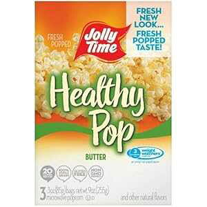 Jolly TimeAwV[|bvAdqWp|bvR[obOAo^[i2pbNj Jolly Time, Healthy Pop, Microwave Pop Corn Bags, Butter (Pack of 2)