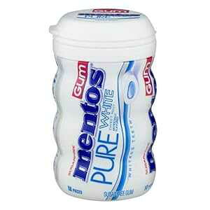 sAzCgVK[t[K(4) Mentos Pure White Sugar Free Gum (Pack of 4)