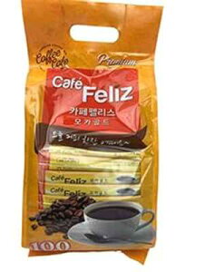 JtFtFX JS[h CX^gR[q[~bNX 1XeBbN12g 100{ Cafe Feliz Mocha Gold Instant Coffee Mix, 12g per Stick, 100 Sticks
