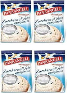 plAWF YbP A F ACVO VK[ oj 4.4IX 125grA4pbN Paneangeli Zucchero Al Velo Icing Sugar with Vanilla Flavor 4.4oz 125gr, Pack of 4