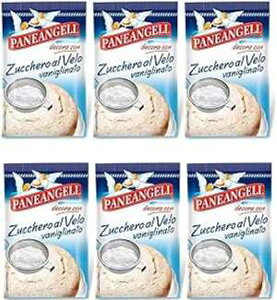 plAWF YbP A F ACVO VK[ oj 4.4IX 125grA6pbN Paneangeli Zucchero Al Velo Icing Sugar with Vanilla Flavor 4.4oz 125gr, Pack of 6