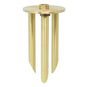 Lightkiwi K8274 8 C`\bhuXOrOhXe[NA1/2-14 NPSM Xbh (1 pbN) Lightkiwi K8274 8-Inch Solid Brass Tripod Ground Stake, 1/2-14 NPSM Thread (1 Pack)