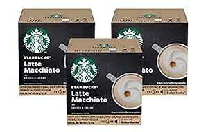 h`F OXg X^[obNX R[q[Ae }LA[gA(pbP[W͈قȂꍇ܂) 12 JEgA3 pbN Dolce Gusto Starbucks Coffee, Latte Macchiato, (Pack May Vary) 12 Count, Pack of 3