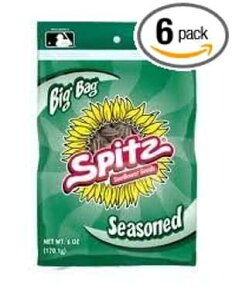 Xsbc tЂ܂̎ 6 IX Ė\ȃrbOobO (6 pbN) Spitz Seasoned Flavored Sunflower Seeds 6 ounce Resealable Big Bag"" (Pack of 6)