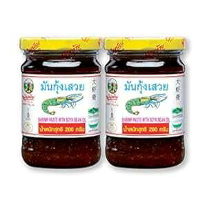 7.05 IX (2 pbN)A200gA哤p^CGry[Xg ^C (200gA2 {g) XXX 7.05 Ounce (Pack of 2), 200g, Shrimp Paste Thai With Soya Bean Oil Pantai (200g, 2 Bottle)