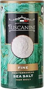 Tuscanini v~A C^AY㎿CA16IX `[uAC^A V`AYnCC Tuscanini Premium Italian Fine Sea Salt, 16oz Tube, Mediterenian Sea Salt From Sicily Italy
