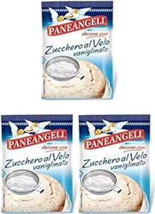 plAWF YbP A F ACVO VK[ oj 4.4IX 125grA3pbN Paneangeli Zucchero Al Velo Icing Sugar with Vanilla Flavor 4.4oz 125gr, Pack of 3
