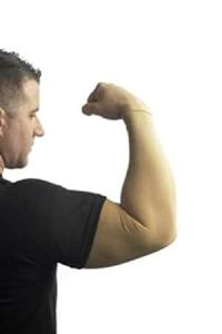 Tatjacket Tattoo Cover Up Concealer Sleeve, Full Arm coverage, UPF 50 Protective, Slip Free, for Men & Women (Unisex), 2 Pack LARGE, TAN