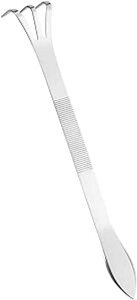 K[fjO[LA3vOXeXX`[ɂߓy덪[LAK[fjOy_Ɩ~̓c[c[AlԍHwɊÂnht GLOGLOW Gardening Rake, 3-Prong Stainless Steel Loosen S