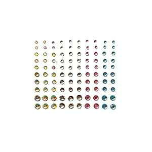 Neva �k�[�h 100 �����ɒ��p�ł���p�X�e���W�F�~�[�V���O���W���G���N���X�^���X�e�b�J�[��{�f�B�s���N�e�B�[���u���[�N���A���F Neva Nude 100 Ready TO Wear Pastel Gemmies Single Jewel Crystal Sticker For F