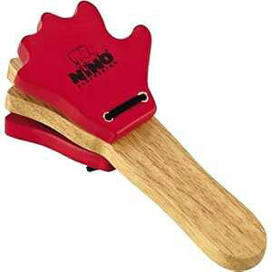 Nino Percussion NINO585 �E�b�h�n���h�J�X�^�l�b�g ���b�h Nino Percussion NINO585 Wood Hand Castanets, Red