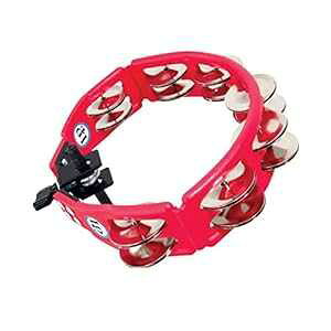 LP161 CyclopsAX`[WOAbhA}Eg\^o Latin Percussion LP161 Cyclops, Steel Jingles, Red, Mountable Tambourine