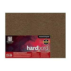 Ampersand Art Supply Ampersand Museum Series Hardbord for ting and Mounting, 2 Inch Depth Cradle, 12X16 Inch (AMHBWC12)