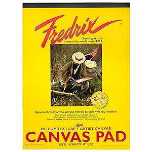 Fredrix Creative Series Pad, 18" x 24", White Canvas
