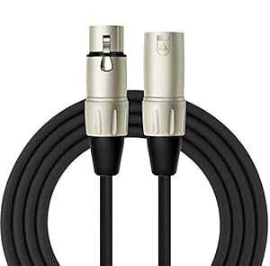 Kirlin Cable MP-280-10/BK - 10 �t�B�[�g - XLR - XLR �}�C�N �P�[�u�� �u���b�N PVC �W���P�b�g KIRLIN, KIRLIN CABLE Kirlin Cable MP-280-10/BK - 10 feet - XLR to XLR Microphone Cable Black PVC Jacket