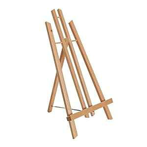 US Art Supply U.S. Art Supply 18" Large Tabletop Display Stand A-Frame Artist Easel - Beechwood Tripod, ting Party Easel, Kids Students Classroom Table School Desktop - Portable Canvas Photo Picture Sign Holder