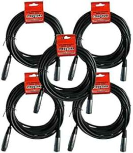 Strukture XLR }CNP[u 5 pbNA20 tB[gAXLR IX - XLR XAPRO20M ^5 Structure Strukture 5 Pack XLR Microphone Cable, 20 Feet, XLR Male to XLR Female, PRO20M ^5
