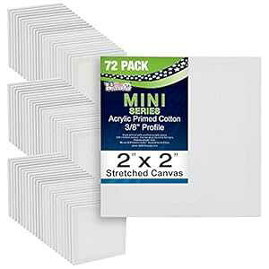 US Art Supply 2C` x 2C` ~jvtFbVihXgb`LoX 12~jLoX6pbN) v72 U.S. Art Supply US Art Supply 2" x 2" Mini Professional Primed Stretched Canvas 6 Packs of 12-Mini