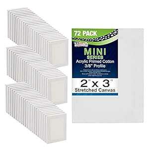 US Art Supply 2C` x 3C` ~jvtFbVihXgb`LoX (~jLoX126pbN) v72 U.S. Art Supply US Art Supply 2" x 3" Mini Professional Primed Stretched Canvas (6-Packs