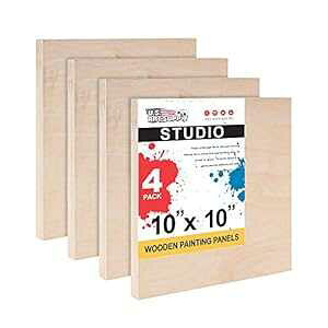 US Art Supply 10C` x 10C` o[`EbhyCg pl{[h X^WI [3/4C` N[h (4pbN) - A[eBXgؐǃLoX - G ~NXgfBANtgAA