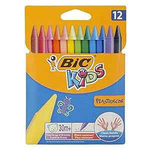 BIC LbY Plastidecor ʂ肦N 12 pbN BIC Kids Plastidecor Colouring Crayons 12 Pack